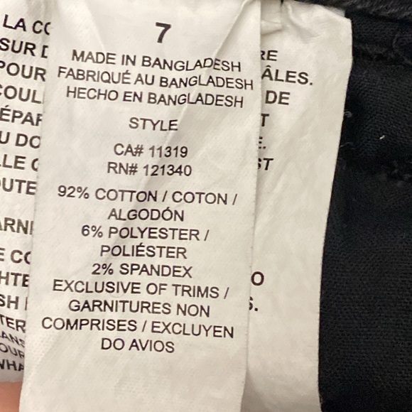 Garage Size 7 Skinny Jegging Jeans - Black Rips - Picture 6 of 8